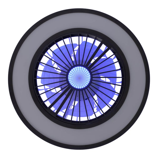 Runder Deckenventilator mit Beleuchtung