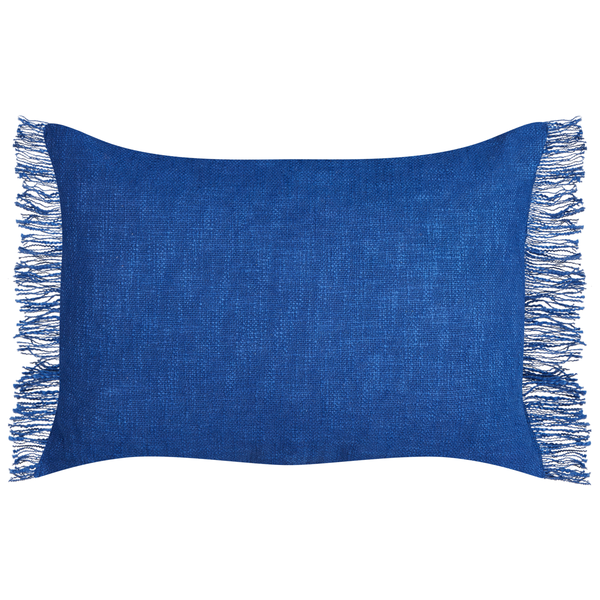 Dekokissen 2er Set MABA Baumwolle 50 x 35 cm Marineblau Ohne Muster