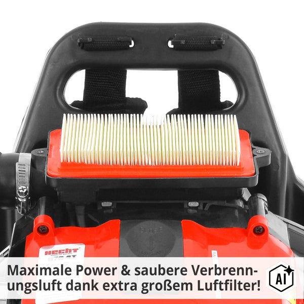 Ersatz Luftfilter für Hecht Gartengeräte mit robustem Filtergehäuse zur Reinigung der Verbrennungsluft
