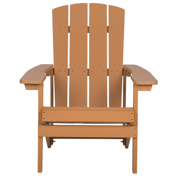 Gartenstuhl ADIRONDACK mit Fußstütze Braun