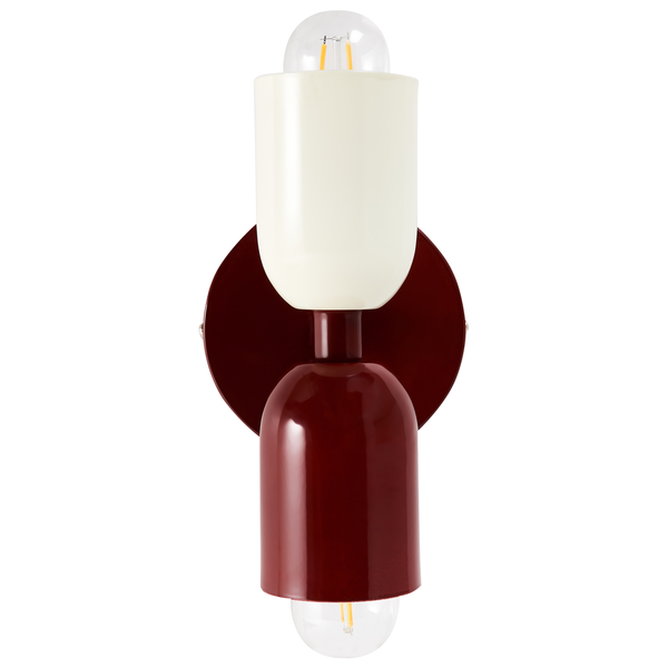 Wandlampe 2er Set TOPI Metall Rot