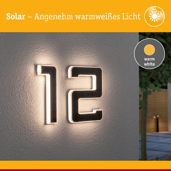 Solar Außenwandleuchten für den Hauseingang, stromnetzunabhängige Beleuchtung, flexibel montierbar an Fassaden.
