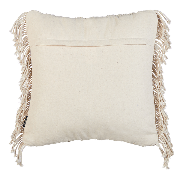 Dekokissen 2er Set KIRIKKALE Baumwolle 45 x 45 cm Hellbeige Geometrisches Muster