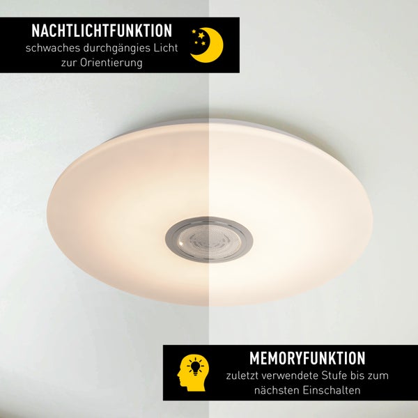 Deckenleuchte mit Nachtlicht- und Memoryfunktion