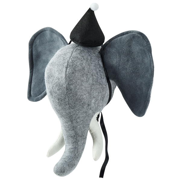 Wanddekoration für Kinder Elefant BADOU Baumwolle 36 cm Grau