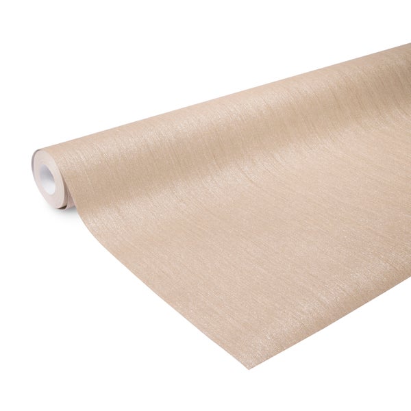Vliestapete - Glitter Uni - Braun - 10mx106cm