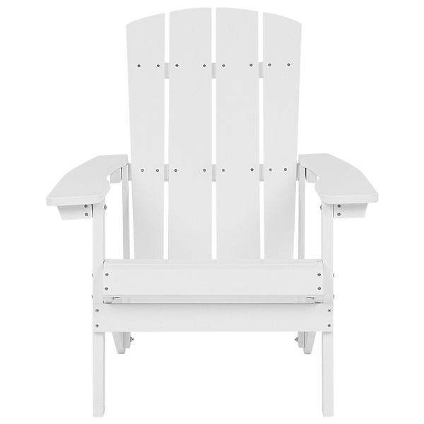 Gartenstuhl ADIRONDACK mit Fußstütze Weiß