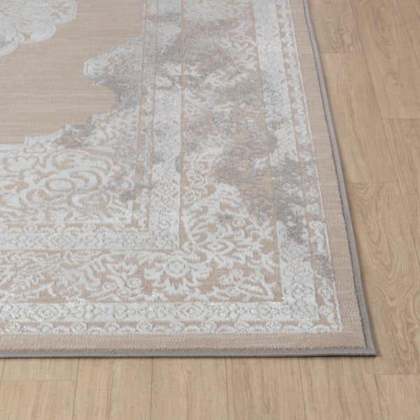 Vintage Orientalischer Teppich Beige/Grau 200x275 cm AZRA