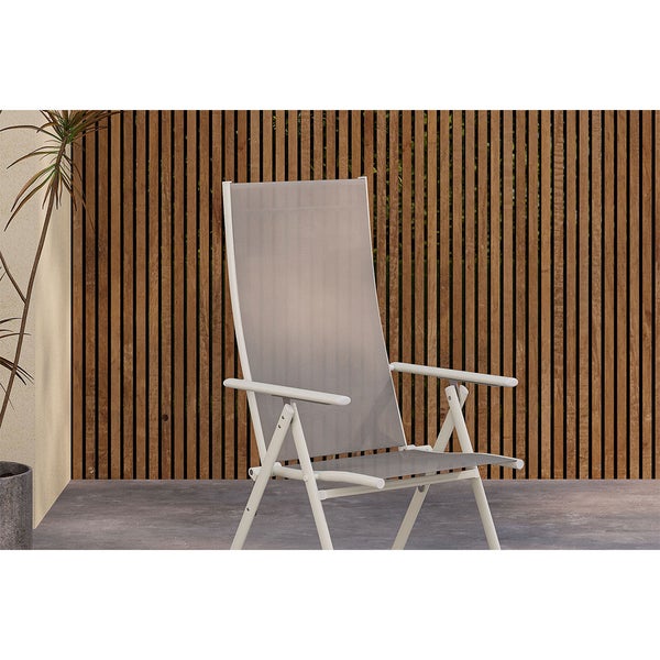 Levanzo Gartenstuhl Positionsliege beige. 2er Set