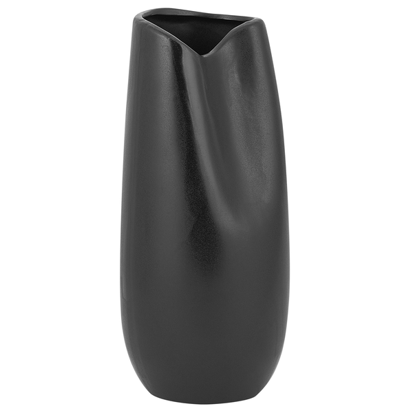 Dekovase DERBE Steinzeug 32 cm Schwarz
