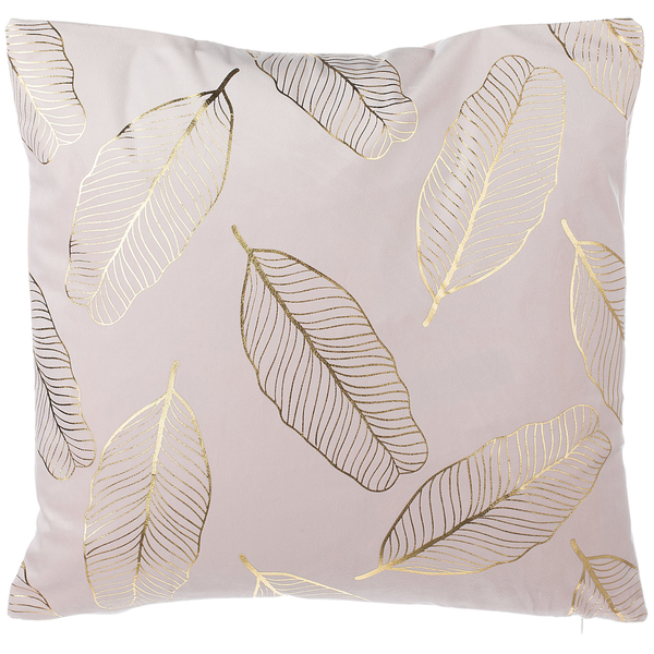 Dekokissen 2er Set FREESIA Samtstoff 45 x 45 cm Rosa Pflanzenmuster