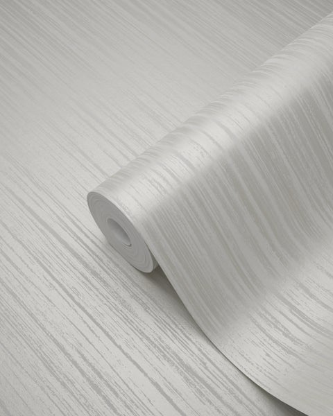 Origin Wallcoverings Tapete feine Streifen Silber - 53 cm x 10.05 m - 346616