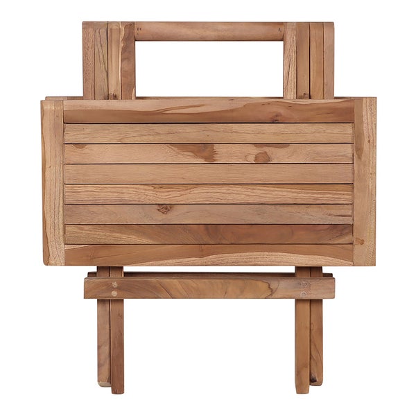 Bine kleiner Gartentisch 50x50 cm Teakholz massiv. 50 X 50 X 50 cm