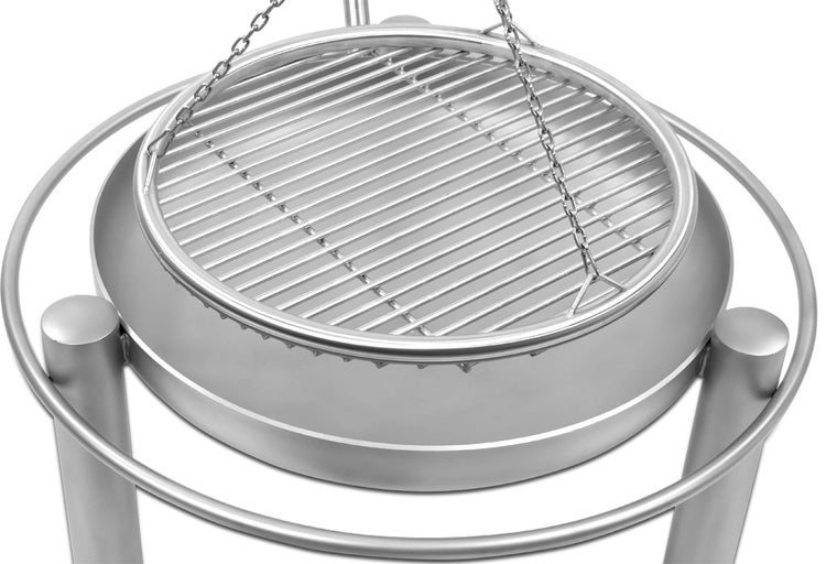 Libatherm Edelstahl-Schwenkgrill 60 cm Grillgalgen und Feuerschale
