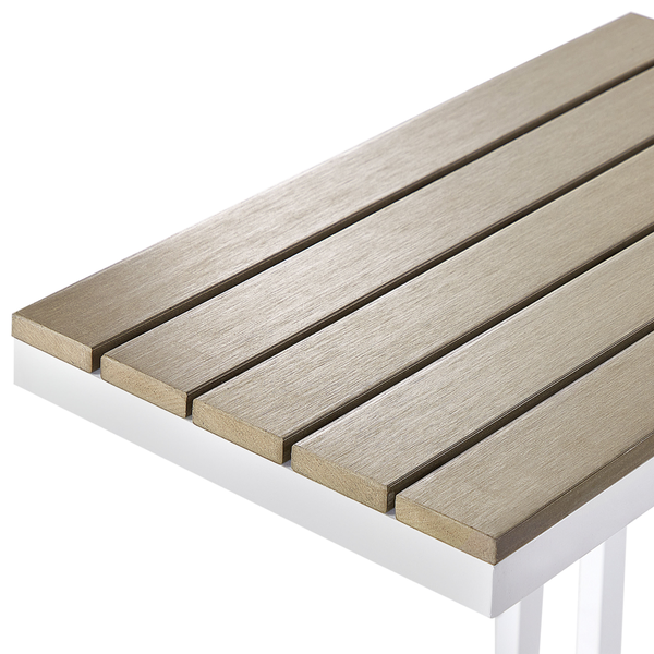 Outdoor Beistelltisch MESSINA 60 cm 35 cm Weiß