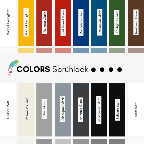 COLORS Sprühlack 400ml RAL8011 Nussbraun Glanz