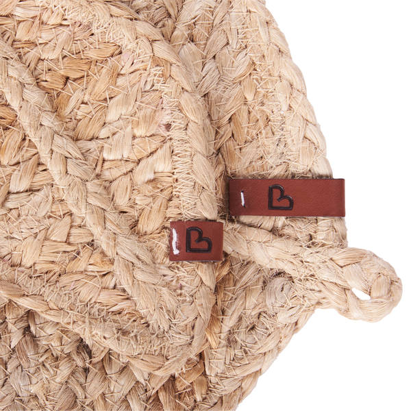 Tischset mit Untersetzern 12-teilig PEPPERLEAF Naturfarben Jute