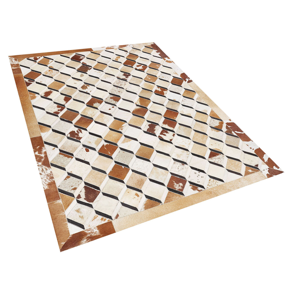 Teppich SERINOVA Braun 140 x 200 cm Echtleder