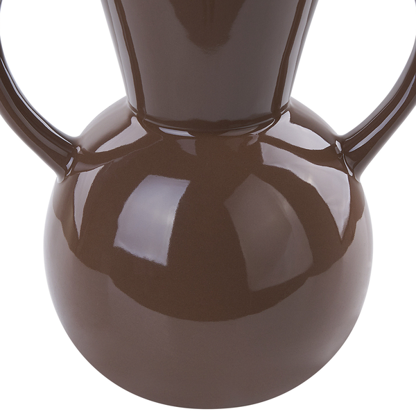 Blumenvase ORESTIADA Keramik 19 cm Braun