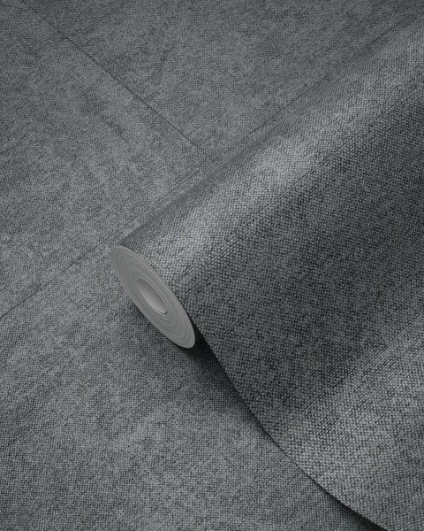 Origin Wallcoverings Tapete Stein-Optik Dunkelgrau - 53 cm x 10.05 m - 347413