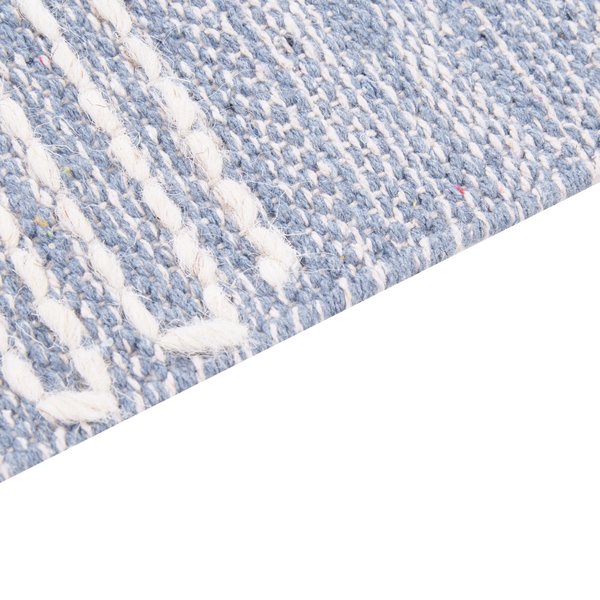 Teppich ANSAR Blau 140 x 200 cm Baumwolle