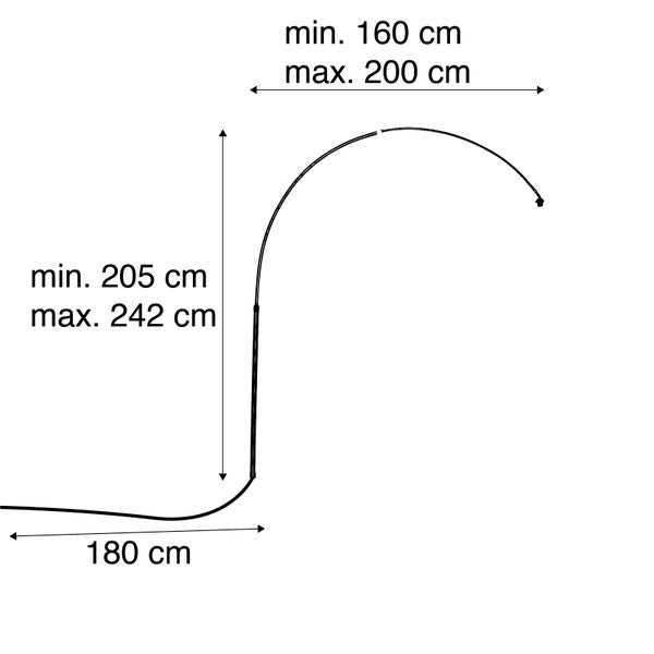 Stahlbogen für Bogenlampe XXL