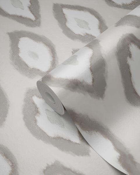 Origin Wallcoverings Tapete Ikat-Motiv Beige - 53 cm x 10.05 m - 346916