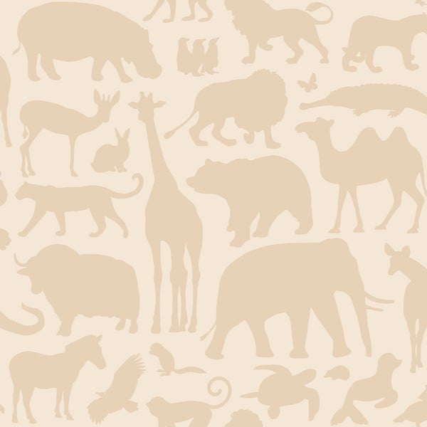 ESTAhome Tapete Tiere Beige - 53 cm x 10.05 m - 139788