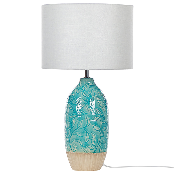Tischlampe ATABA Keramik Türkis