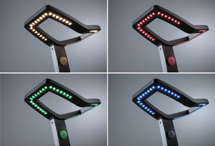 LED-Gartenleuchte mit verschiedenen Lichtfarben