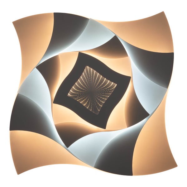 Dekorative Wandleuchte mit Spiegeleffekt