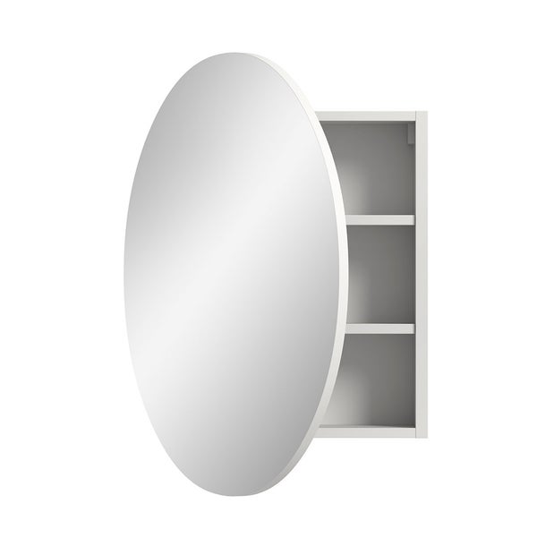 Riff Spiegelschrank Bad Ø70 cm 1 Tür weiß. 70 X 18 X 70 cm