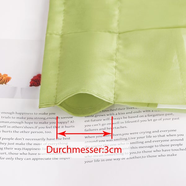 Gardine mit einem Durchmesser von 3 cm