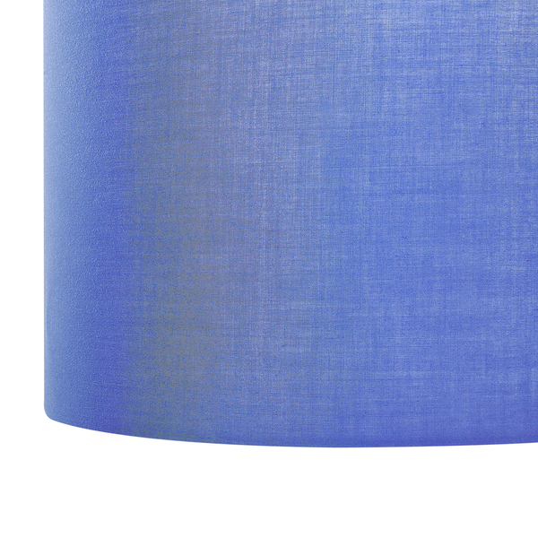 Hängeleuchte Stoff blau Trommelform rund DULCE