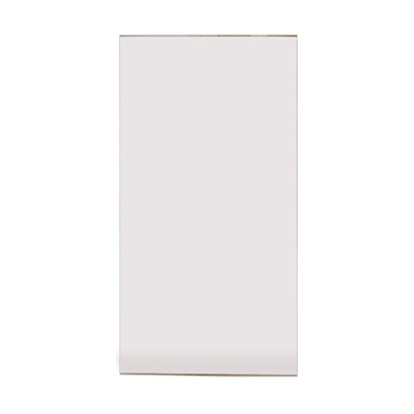 Rechteckige, halbtransparente Kunststoffplatte aus Acrylglas oder Polycarbonat für Bauprojekte.