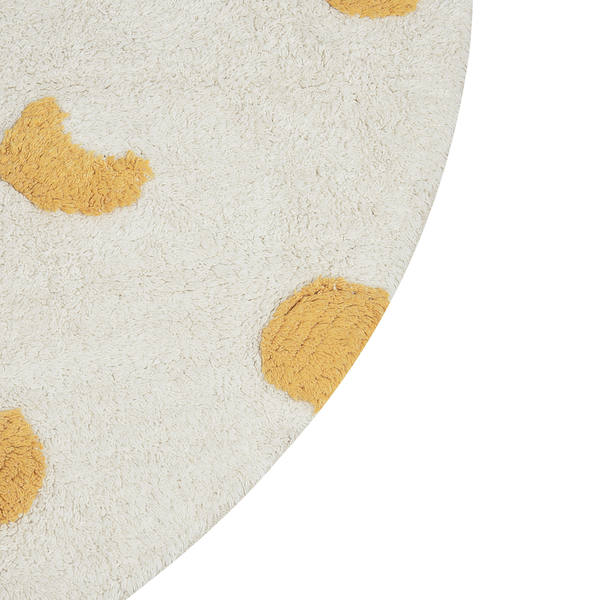 Kinderteppich LOTI Beige ø 140 cm Baumwolle