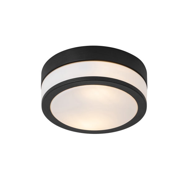 Klassische Außendeckenleuchte schwarz 23 cm IP44 - Flavi