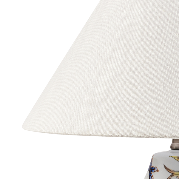 Tischlampe MORACA Porzellan Weiß / Blau