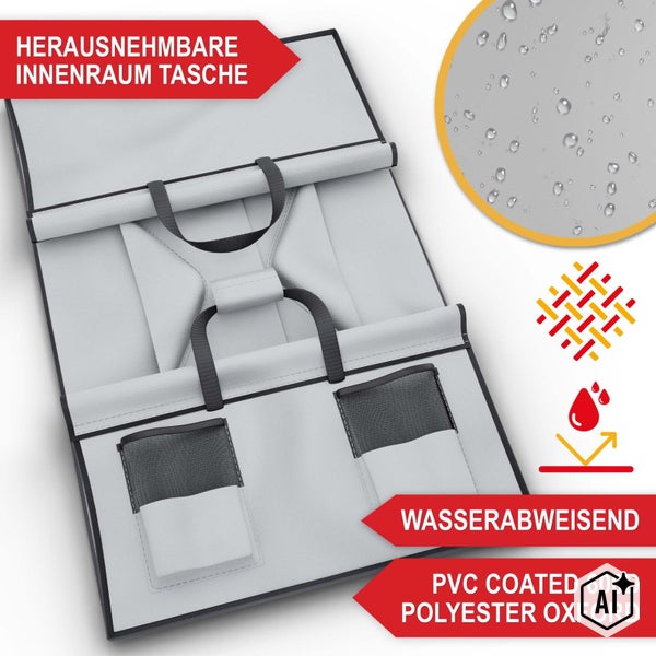 Herausnehmbare Innentasche für Aufbewahrung aus wasserabweisendem 600D Polyester Oxford Gewebe mit PVC Beschichtung