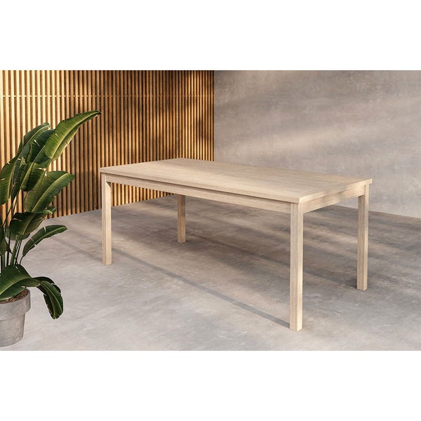 Kenya Gartentisch whitewash. 90 X 180 X 75 cm