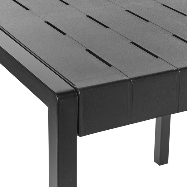 Gartentisch BARTICA 81 cm 84 cm Schwarz