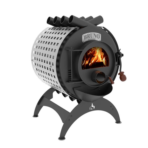 Bruno Mini Holzofen mit Sichtfenster