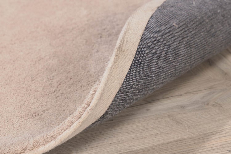 Undra Teppich Ø200 cm Polyester beige. 200 X 200 X 1 cm