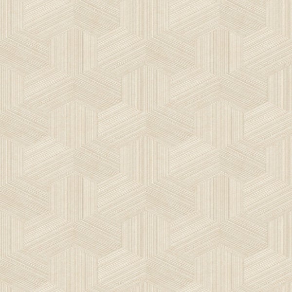Origin Wallcoverings Tapete 3D-Muster Hellbeige - 50 x 900 cm - 347993