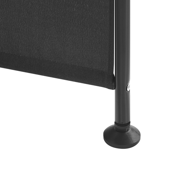 Raumteiler 3-teilig NARNI Schwarz 161 cm 170 cm