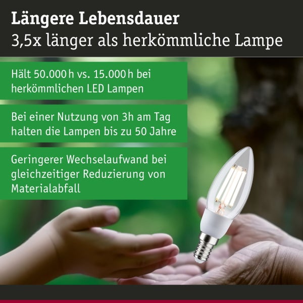Technische Informationen und Barcode eines Paulmann LED Leuchtmittels mit Farbtemperatur neutralweiss und Informationen zur Entsorgung.