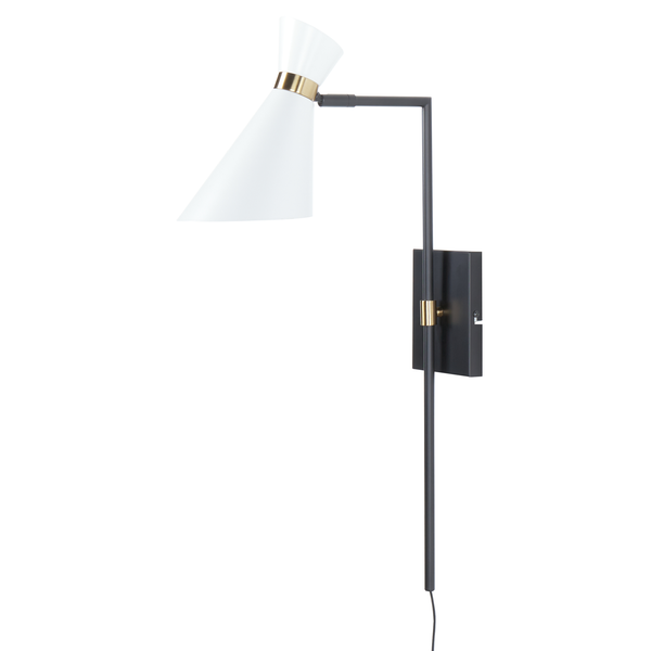 Wandlampe MELAWI verstellbar Metall Weiß