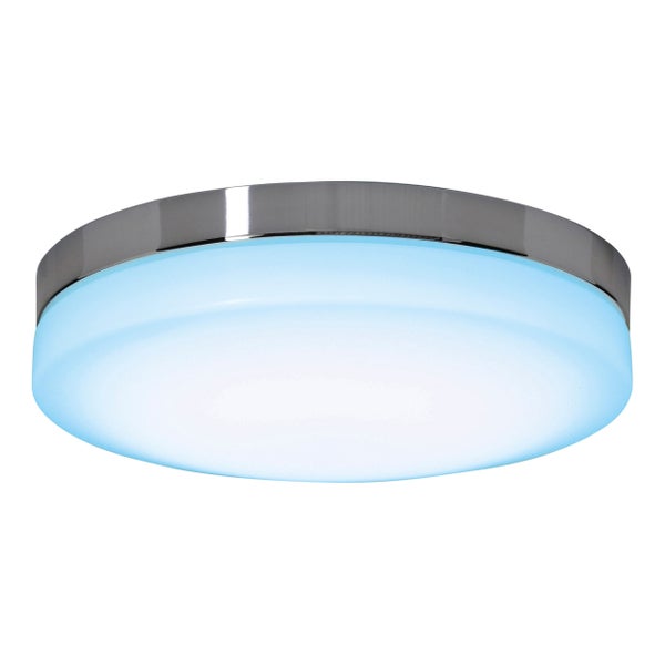 Runde Deckenleuchte aus Metall und Kunststoff