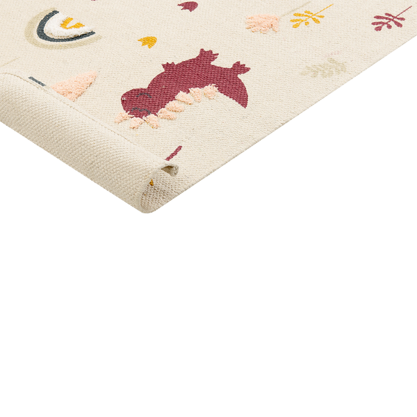 Kinderteppich Baumwolle mehrfarbig 80 x 150 cm Dinosauriermuster TIOP
