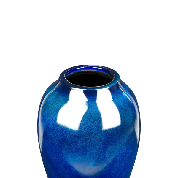 Blumenvase OCANA Keramik 37 cm Dunkelblau